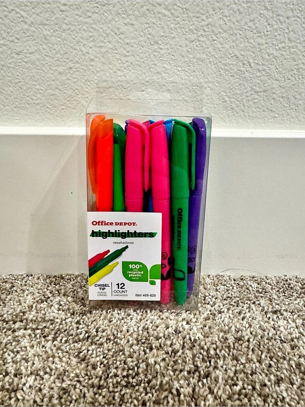 Office Depot Highlighters 12-Count Assorted Colors